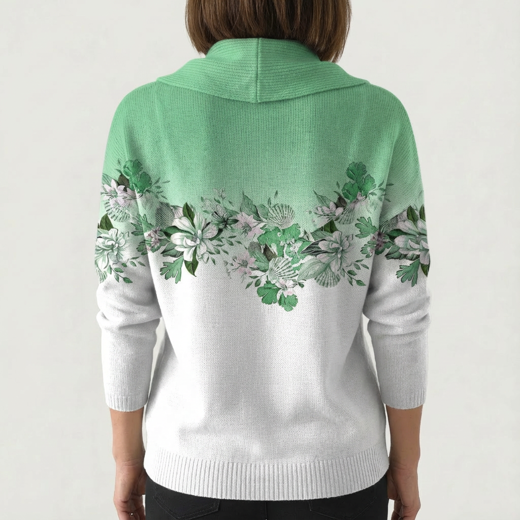 Angelina | Soft Floral Knit Sweater