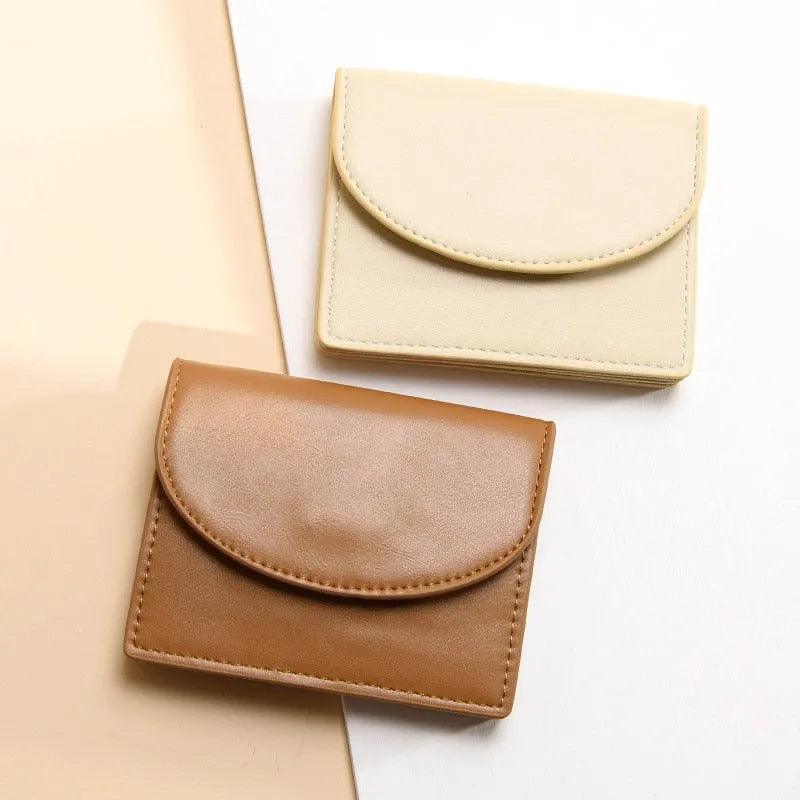 Genuine Leather Compact Wallet