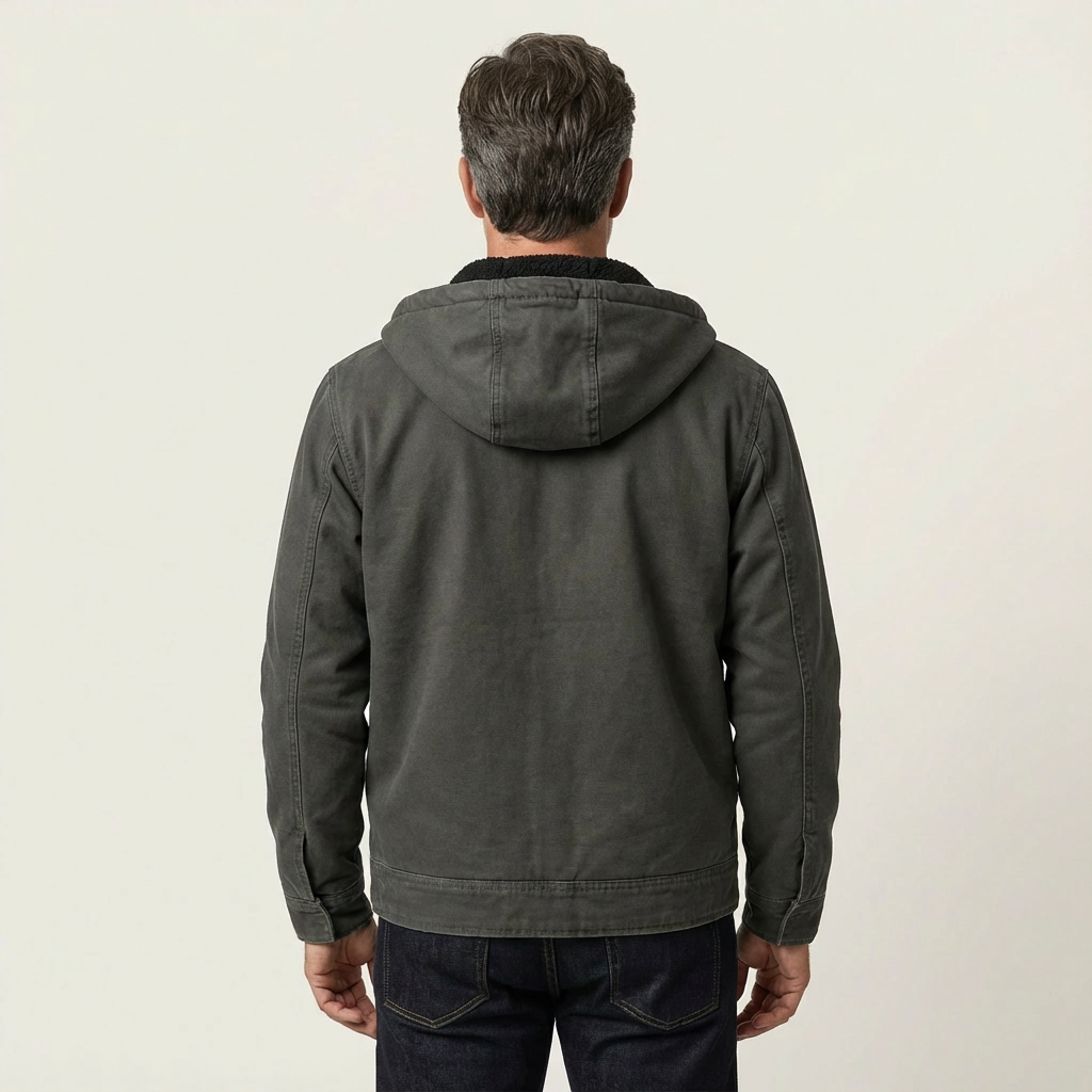 Josh | Rugged Canvas Sherpa-Lined Jacket