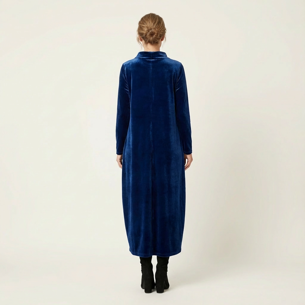 Arianna | Elegant Winter Velour Maxi Dress