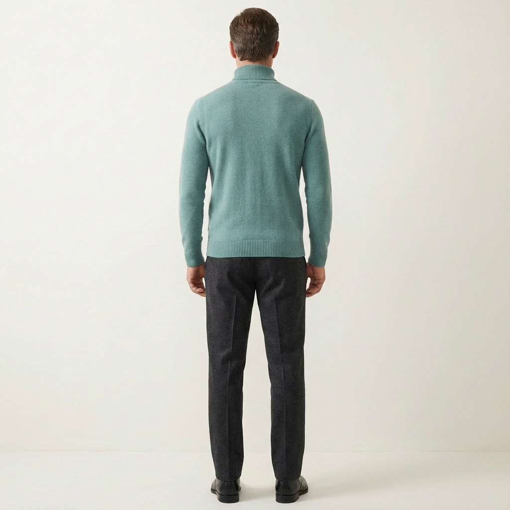 Kyle | Men’s Ribbed Roll-Neck Sweater