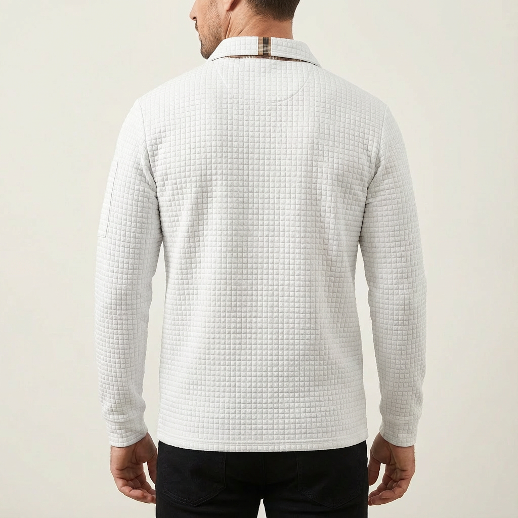 Robert | Luxe Textured Performance Polo