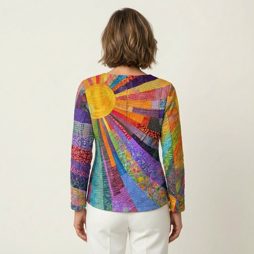 Sandra | Colorful Vintage Long-Sleeve Tee