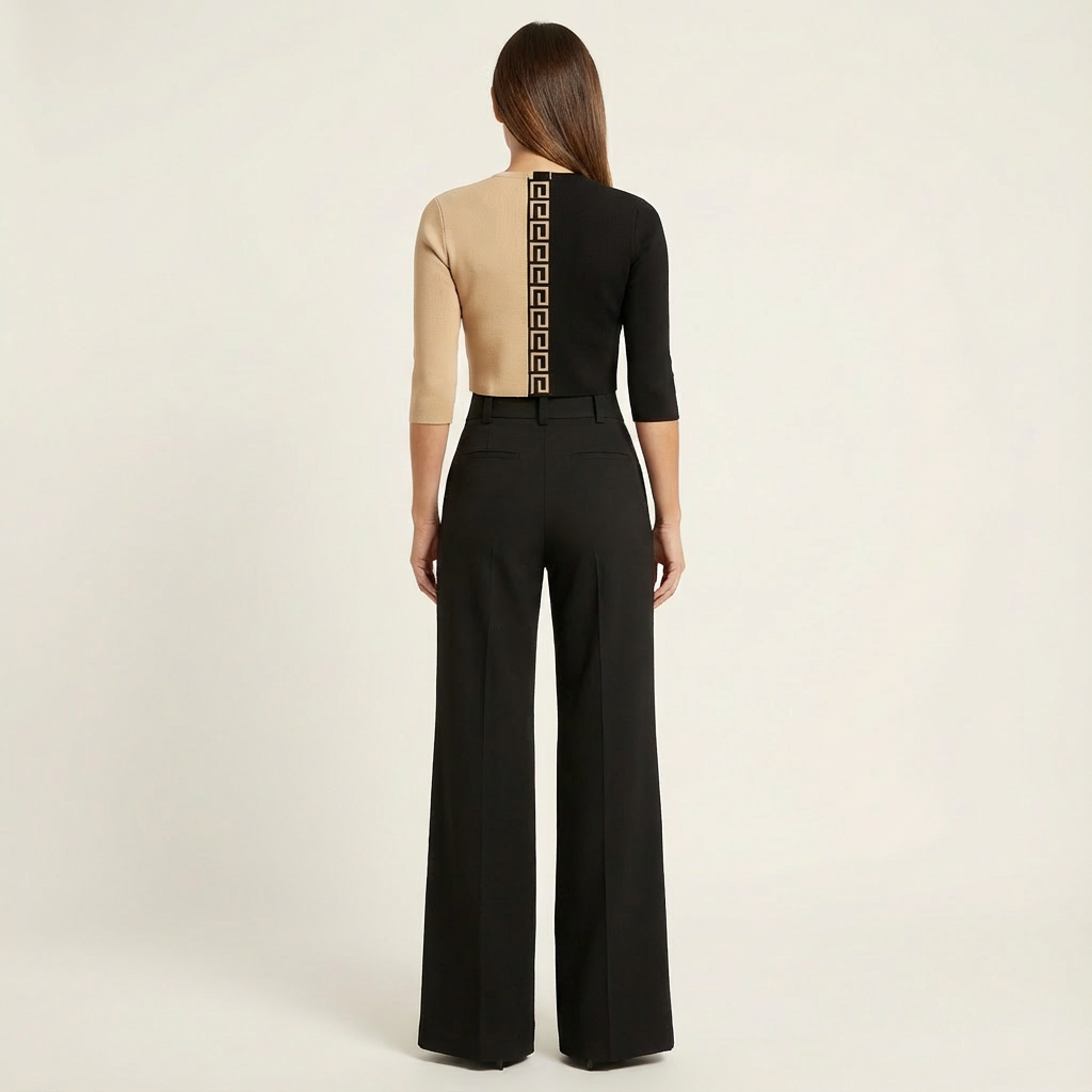 Alessia | Cropped Top & Wide-Leg Pants Set