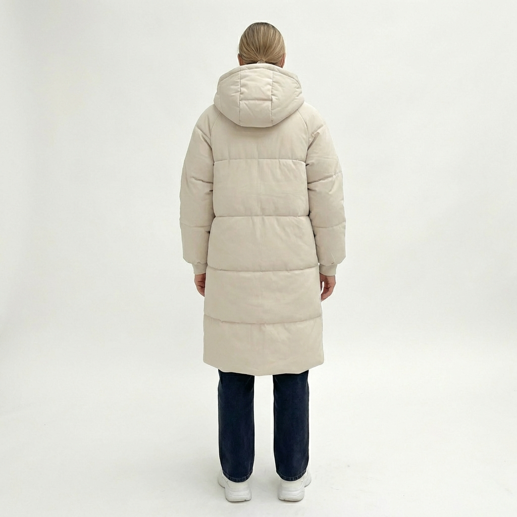 Sophie | Long Hooded Puffer Jacket