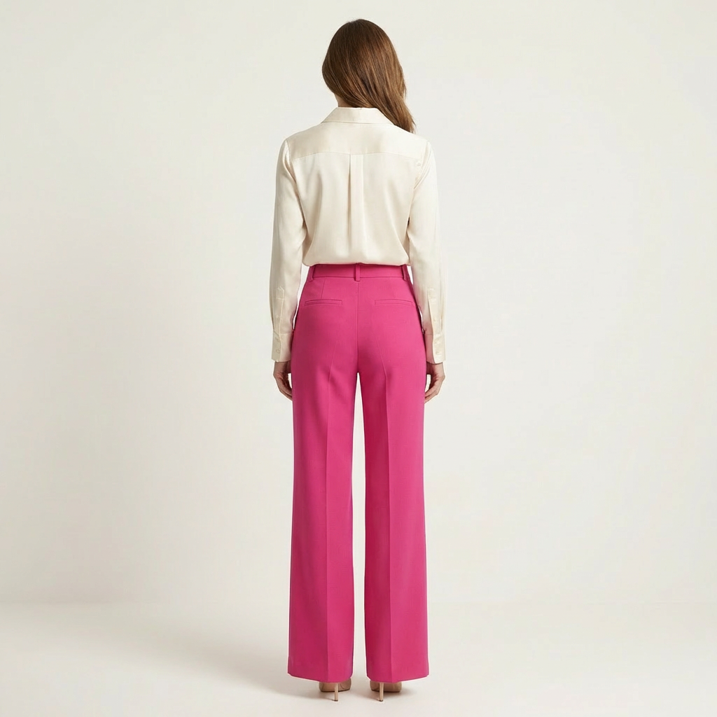 Amira | High-Waisted Straight-Leg Pants