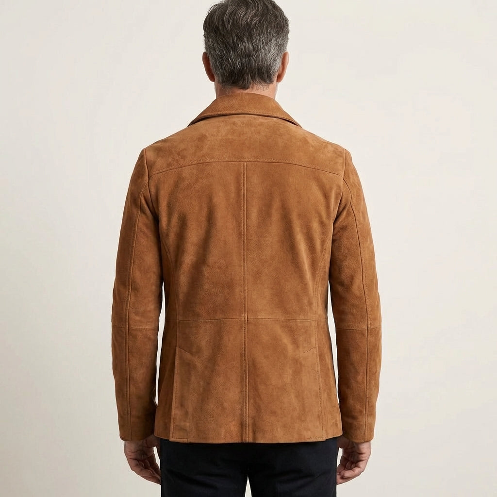 Russell | Suede Pea Coat