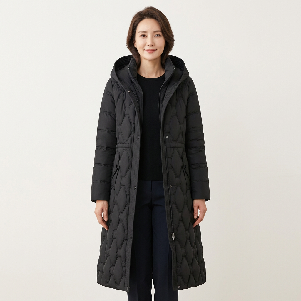 Silvana | Long Hooded Down Coat