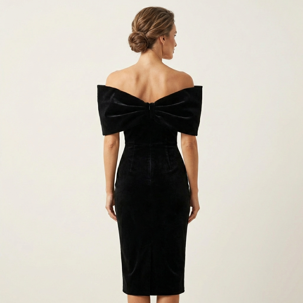 Malina | Velvet Midi Dress