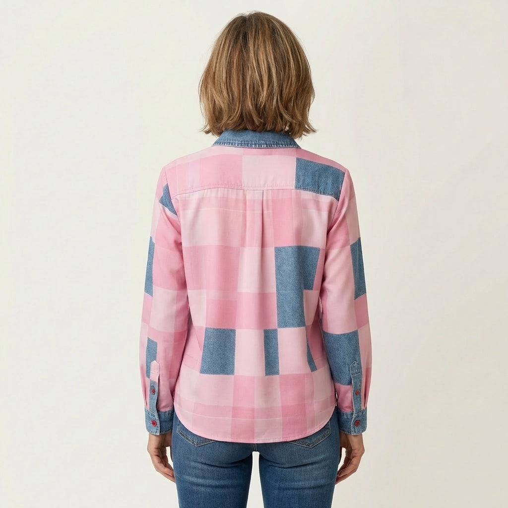 Carli | Vintage Plaid Sweatshirt