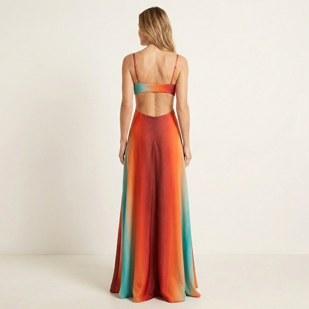 Kira | Gradient Cutout Maxi Dress