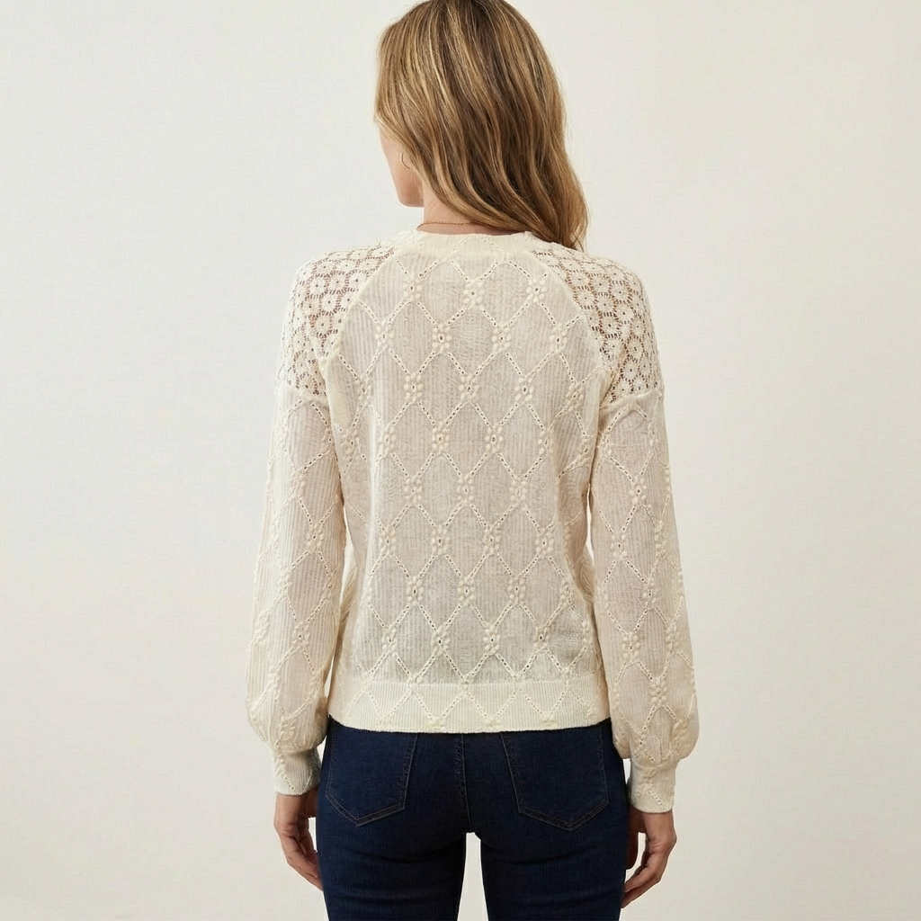 Liana | Patterned Long-Sleeve Blouse