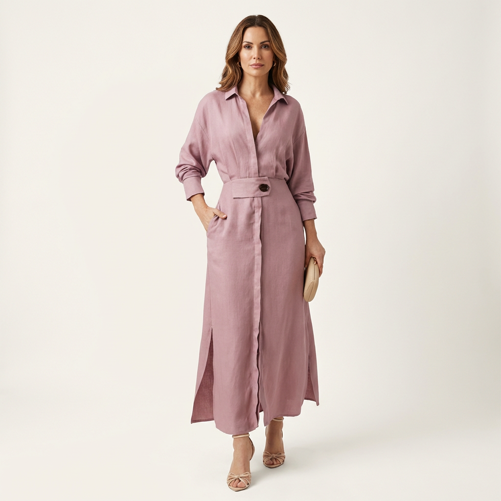 Marianne | Cotton-Linen Maxi Dress