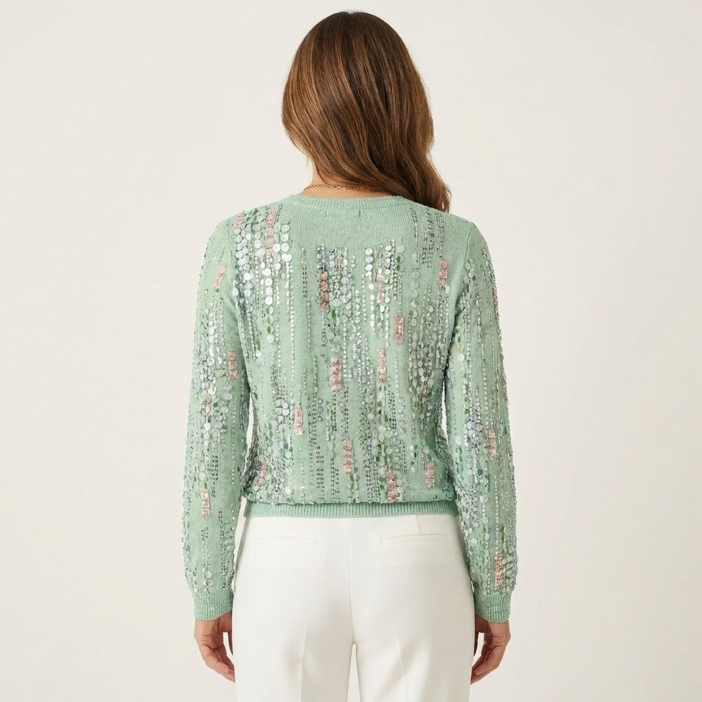 Cathrina | Vintage Print Long-Sleeve
