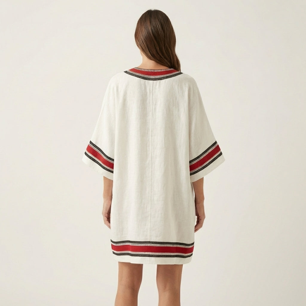 Fia | Floral V-Neck Beach Dress