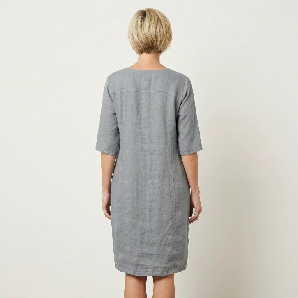 Dahlia | Linen-Look Midi Dress