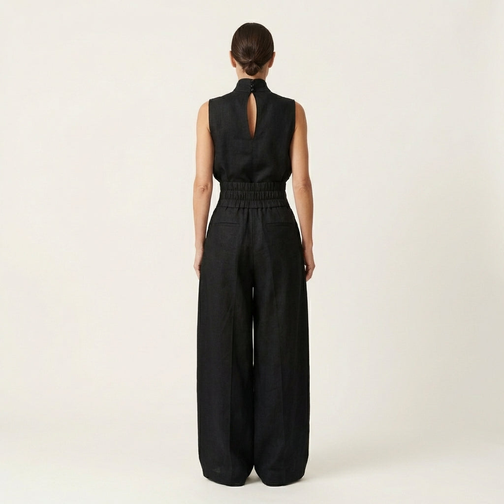 Cayetana | Linen-Cotton Wide-Leg Set