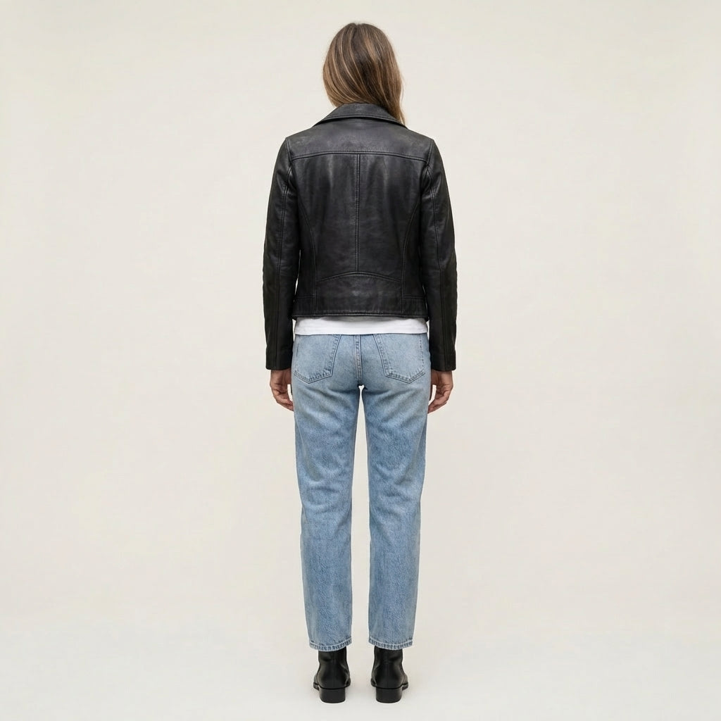 Donna | High-Rise Straight-Leg Cropped Jeans