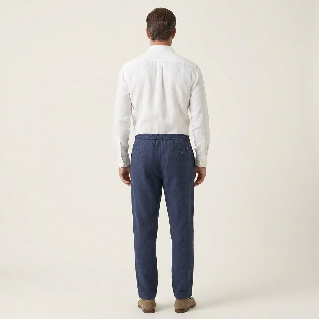 Joshua | Linen Drawstring Pants