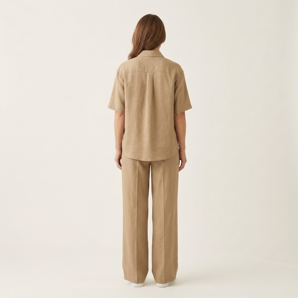 Patricia | Relaxed Linen-Look Shirt & Wide-Leg Trouser Set