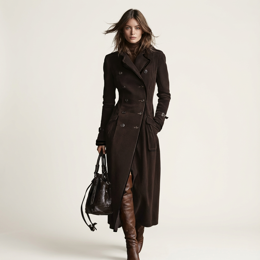 Zoey | Elegant Suede Trench Coat