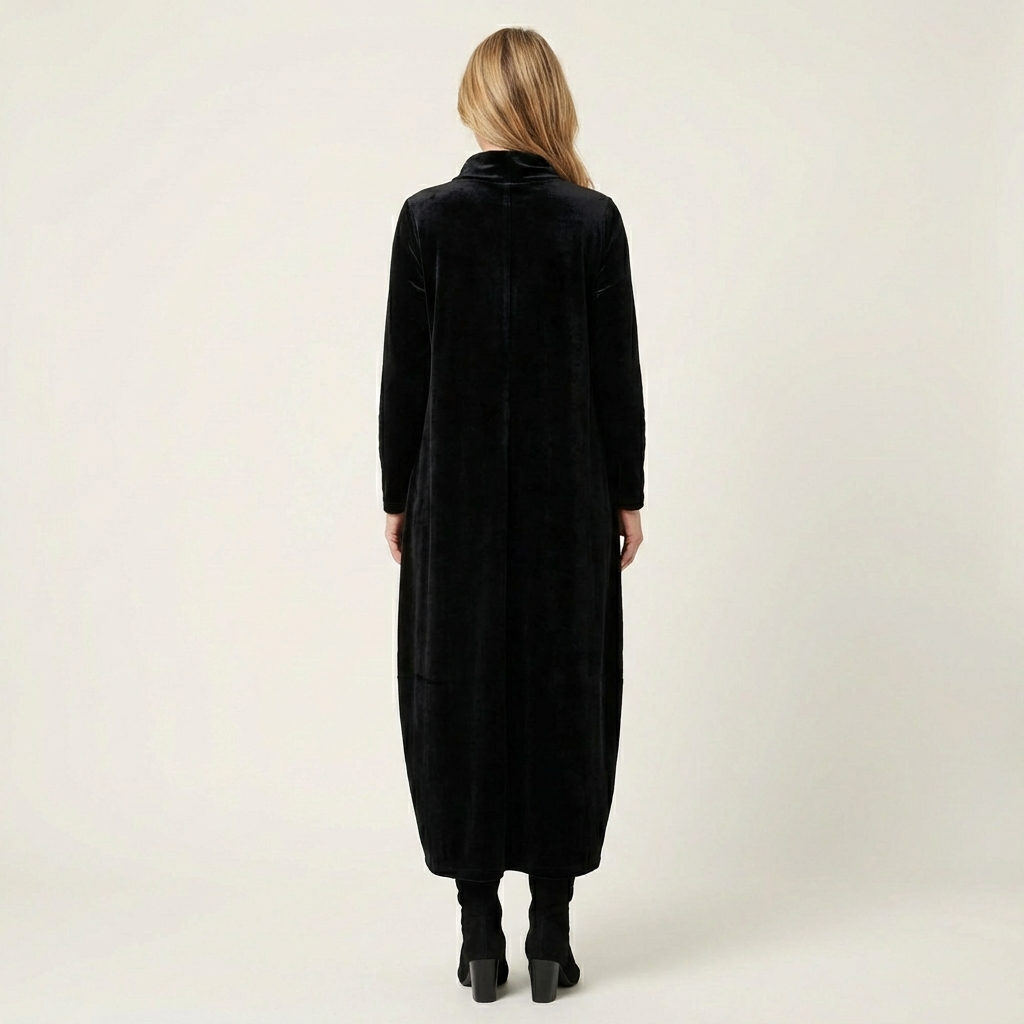 Arianna | Elegant Winter Velour Maxi Dress