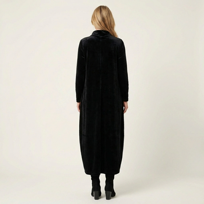 Arianna | Elegant Winter Velour Maxi Dress