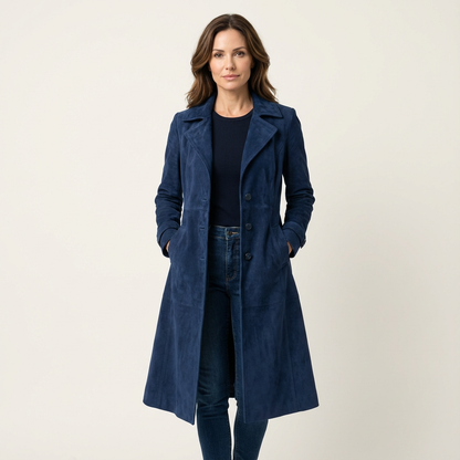Natalie | Suede-Textured Elegant Coat