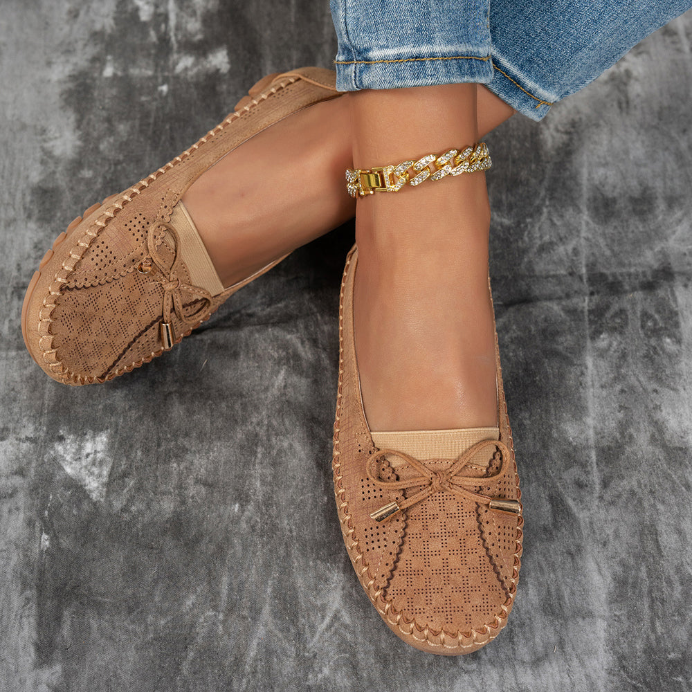 Lena | Bow-Detail Slip-On Flat