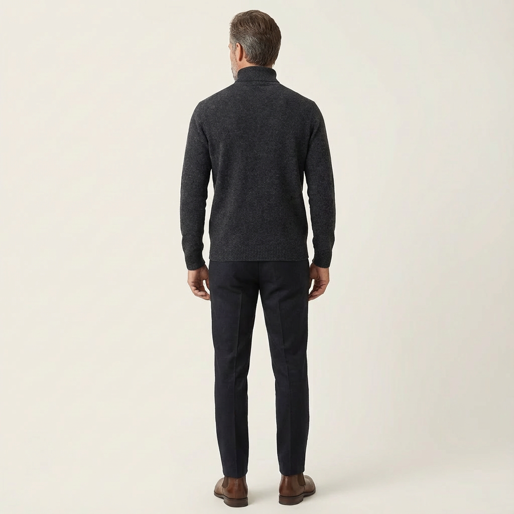 Kyle | Men’s Ribbed Roll-Neck Sweater