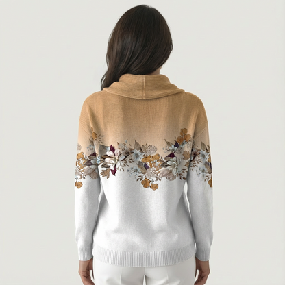 Angelina | Soft Floral Knit Sweater