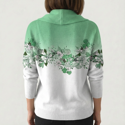 Angelina | Soft Floral Knit Sweater