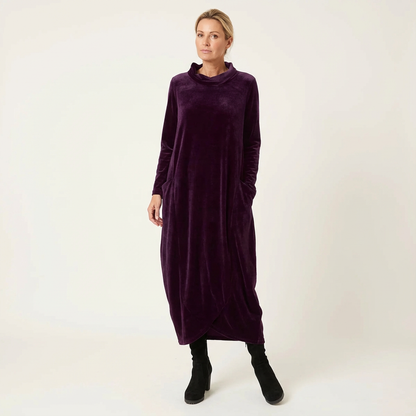 Arianna | Elegant Winter Velour Maxi Dress