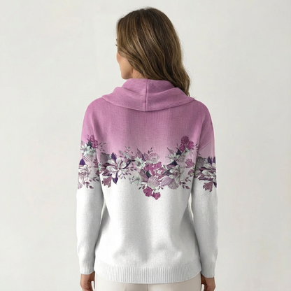 Angelina | Soft Floral Knit Sweater