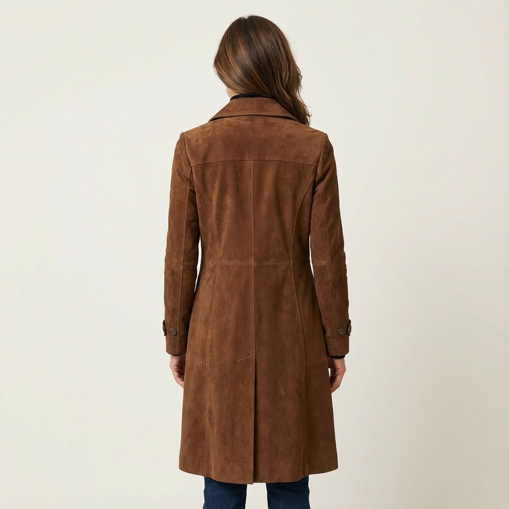 Natalie | Suede-Textured Elegant Coat