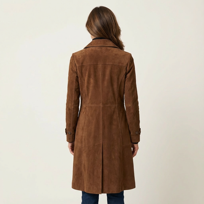 Natalie | Suede-Textured Elegant Coat