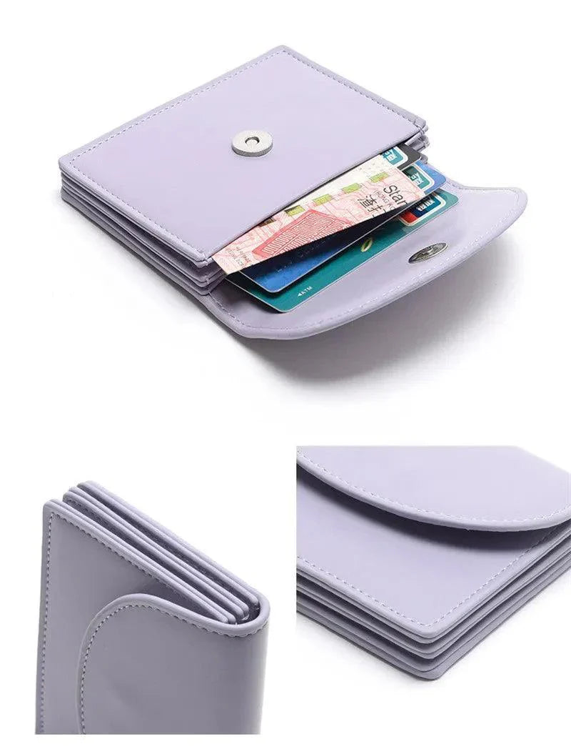 Genuine Leather Compact Wallet