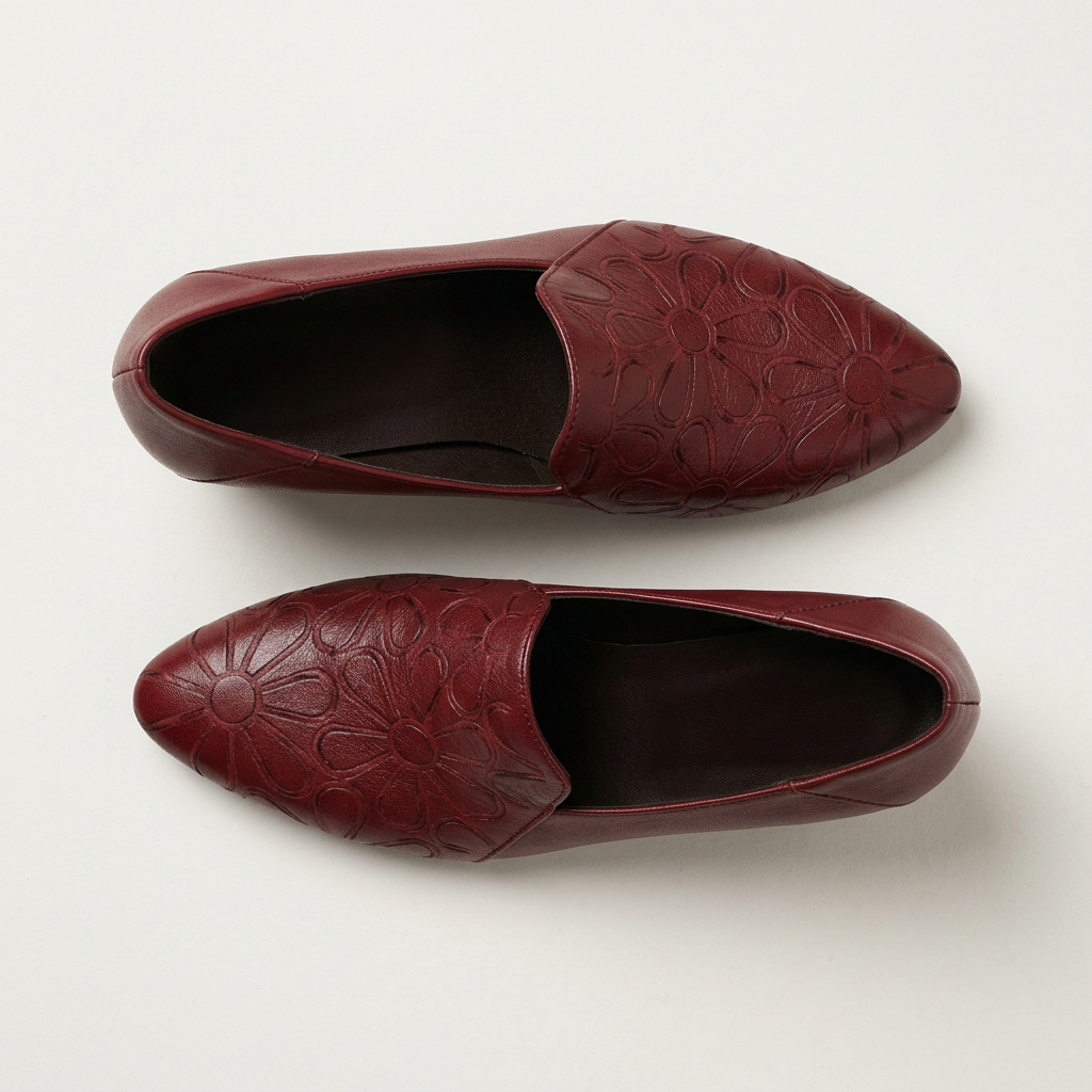 Sonya | Soft Leather Embroidered Pumps