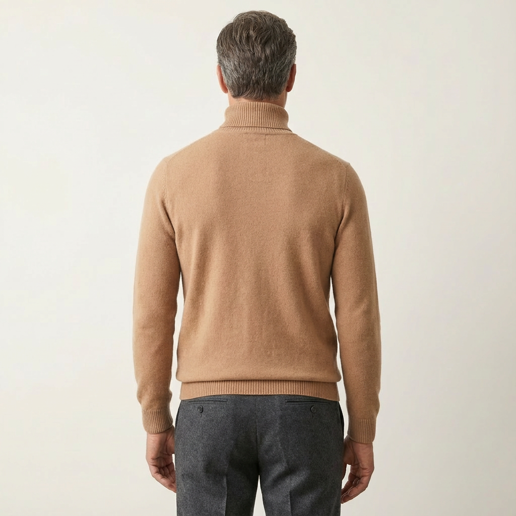 Kyle | Men’s Ribbed Roll-Neck Sweater