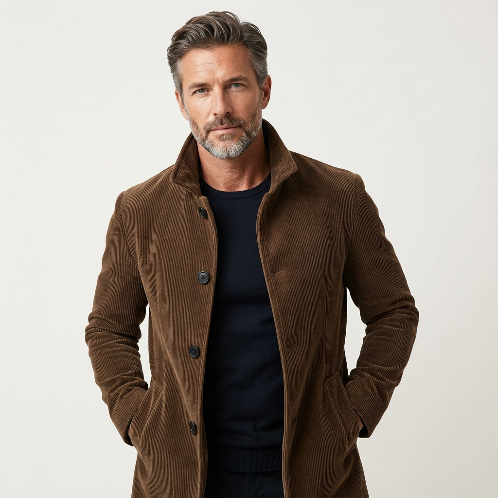 Ryan | Ribbed Corduroy Winter Coat