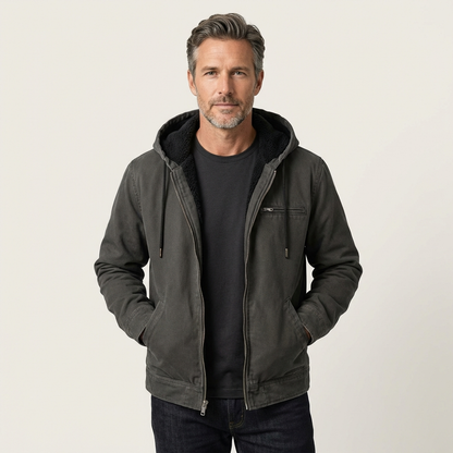 Josh | Rugged Canvas Sherpa-Lined Jacket