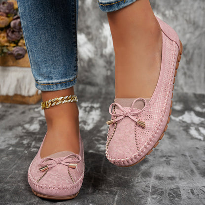 Lena | Bow-Detail Slip-On Flat