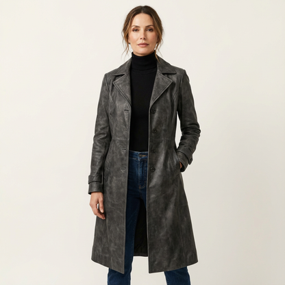 Natalie | Suede-Textured Elegant Coat