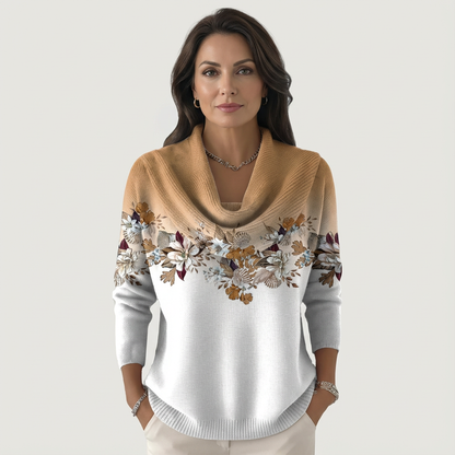 Angelina | Soft Floral Knit Sweater