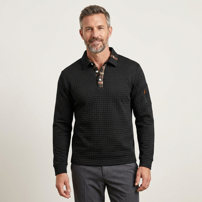 Robert | Luxe Textured Performance Polo