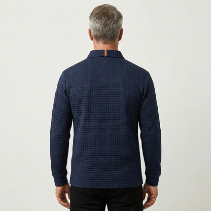 Robert | Luxe Textured Performance Polo