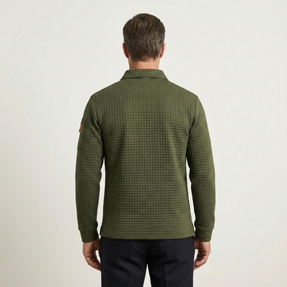 Robert | Luxe Textured Performance Polo