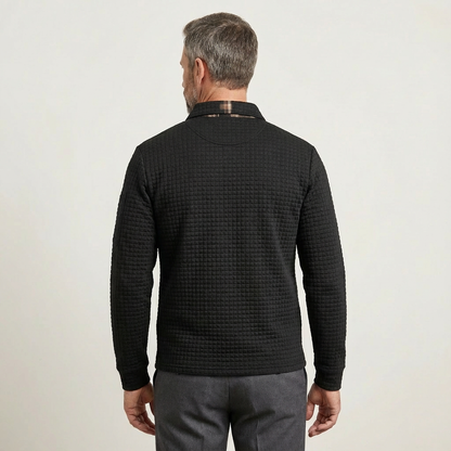 Robert | Luxe Textured Performance Polo