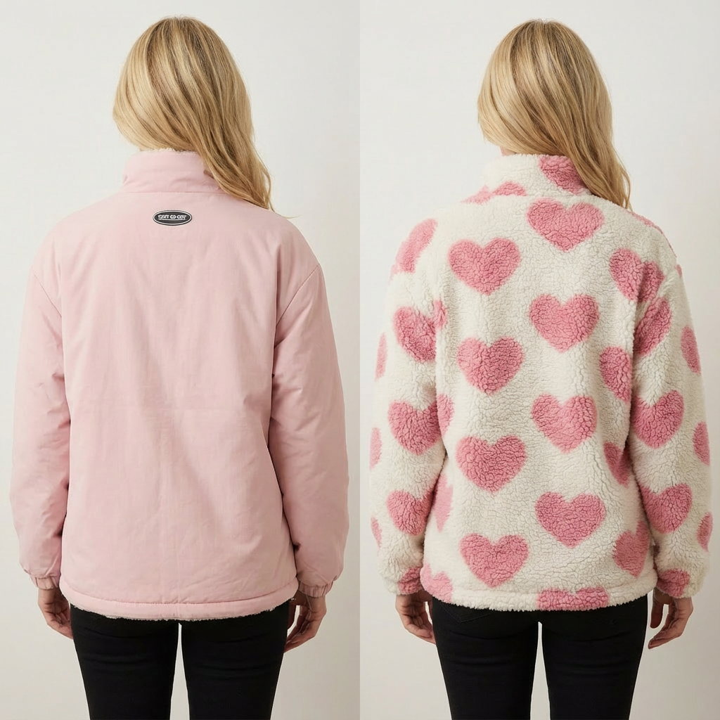 Lucy | Reversible Heart-Detail Jacket
