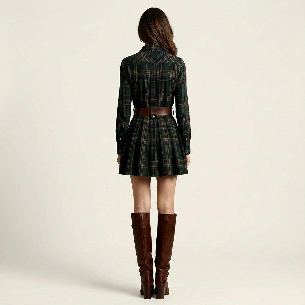 Rosalie | Vintage Plaid Mini Dress